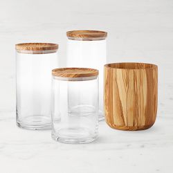 Olivewood Classic Kitchen Organizer Set