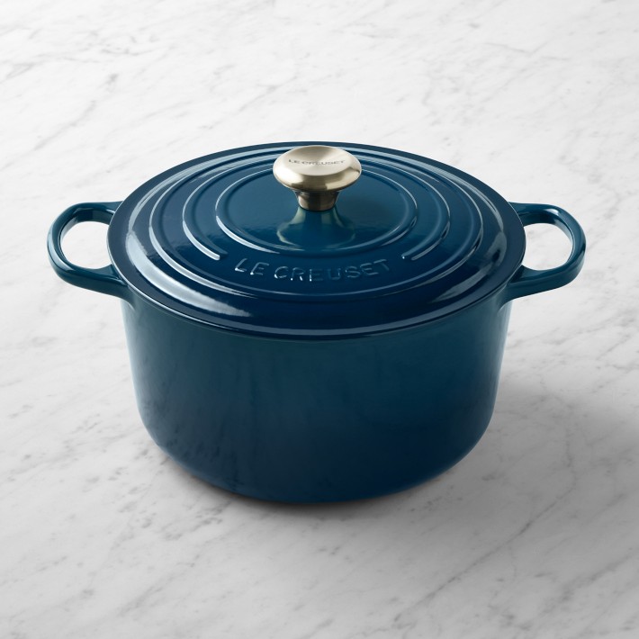 はなうみママLE CREUSET ターコイズ 両手鍋 18cm Le Creuset Signature 4.5-Qt. Dutch Oven L'OVEn | Williams Sonoma