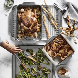 Williams Sonoma Signature Thermo-Clad™ Stainless-Steel Ovenware Cookie Sheet, 14" x 17"