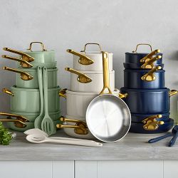 GreenPan™ Reserve Pro Stainless-Steel Color Series 10-Piece Cookware Set