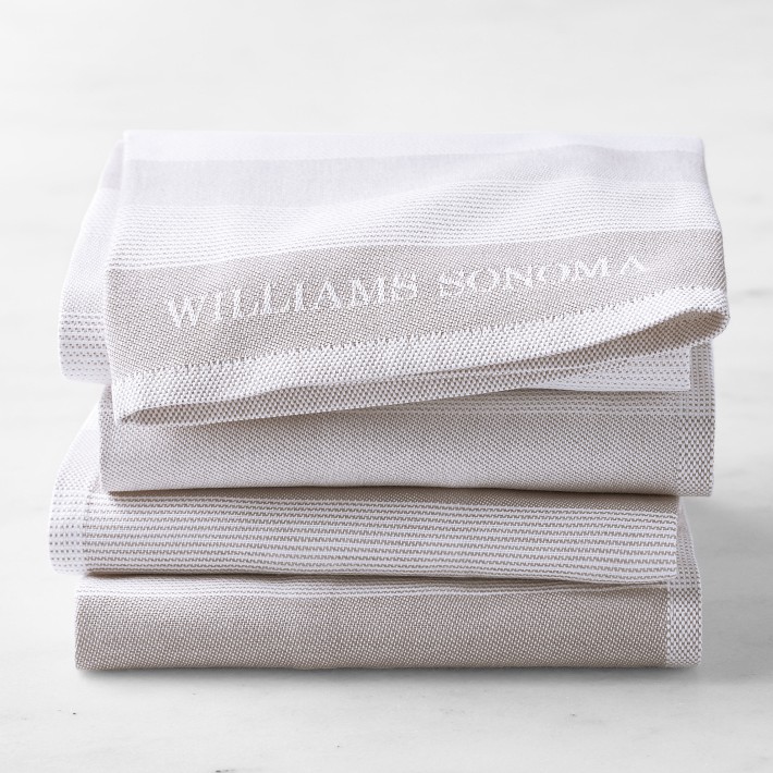 Williams Sonoma エプロン グレー コットン100% Williams Sonoma Logo Stripe Towels | Williams Sonoma