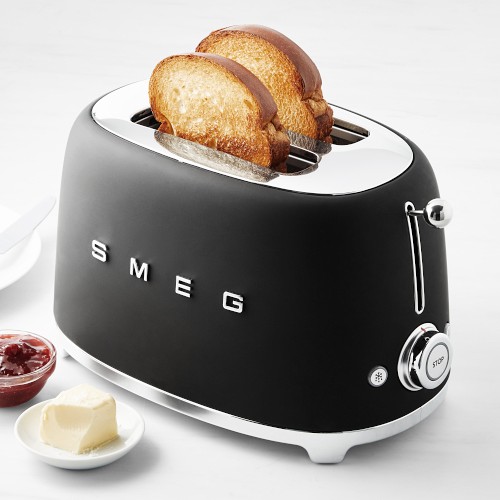 SMEG 2-Slice Toaster, Matte Black