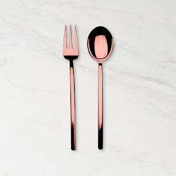 Mepra Due 2-Piece Serving Set, Mirror Bronze
