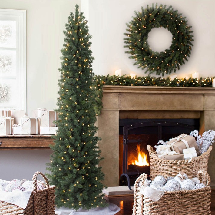 Balsam Hill Most Realistic Sonoma Pencil Faux Christmas Tree