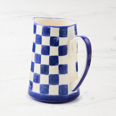 MacKenzie-Childs Stoneware Check Pitcher Simolary simolary.com 14