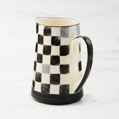 MacKenzie-Childs Stoneware Check Pitcher Simolary simolary.com 12
