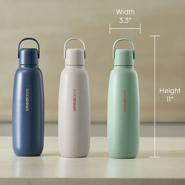 SodaStream Fizz & Go Stainless-Steel Bottle | Williams Sonoma