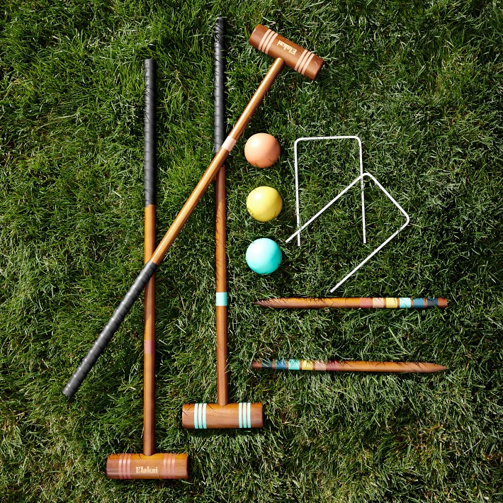 Elakai Croquet Set for 6 Players | Williams Sonoma