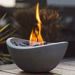 TerraFlame Wave Tabletop Fire Bowl (11")