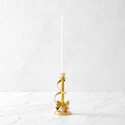 Gold Bow Tiny Taper Holder, Small