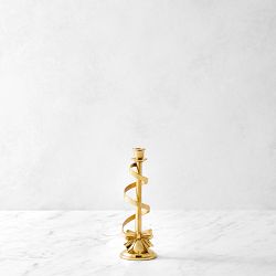 Gold Bow Tiny Taper Holder