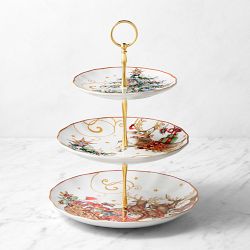 Twas the Night Before Christmas 3-Tiered Stand, Round