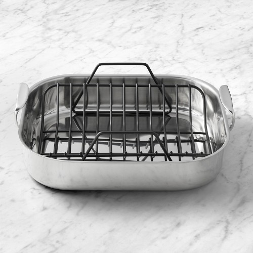 All-Clad Traditional Roasting Pan with Nonstick Rack, Large