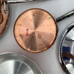 OPEN BOX: Williams Sonoma Thermo-Clad™ Copper 10-Piece Cookware Set