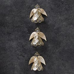 Angel Capiz Ornaments, Set of 3