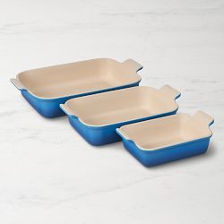 Le Creuset Heritage Open Rectangular Dishes Marseille, Set of 3