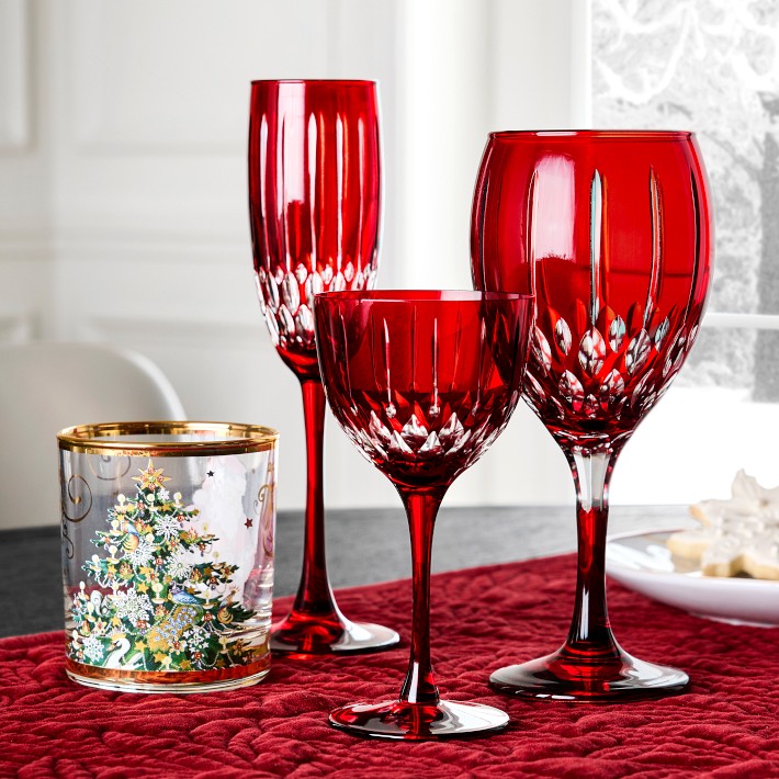 Wilshire Jewel Black Martini Glasses Viski Seneca Diamond Faceted Stemmed Coupe Glasses, Fancy Crystal Martini Glasses