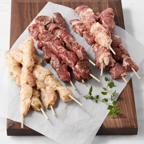 Assorted Meat Skewers, Set of 12