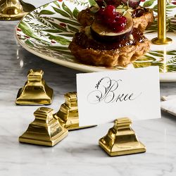 Heirloom Gold Place Card Holders, Set of 4