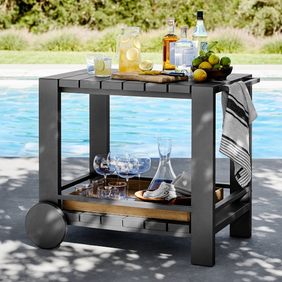 Larnaca Metal Bar Cart (38.5