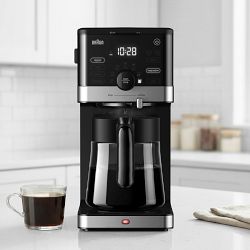 Braun OptiBrew Pro Pod Free Drip Coffee Maker, 12-Cup