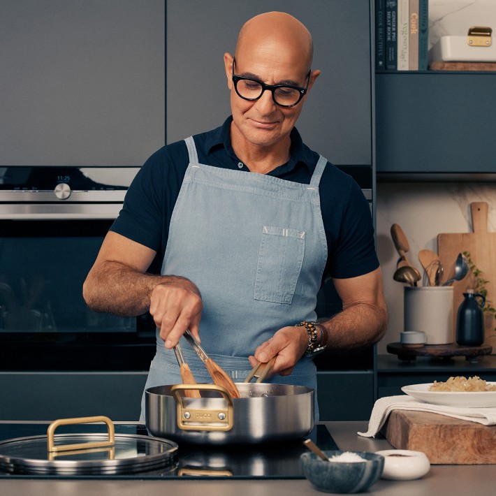 GreenPan Stanley Tucci Stainless Steel 11-Piece Cookware Set