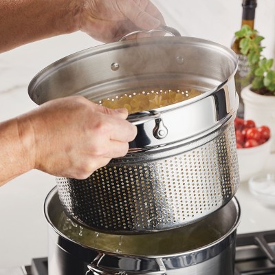 Hestan NanoBond Titanium Stainless-Steel Stockpot with Pasta Insert, 8-Qt Simolary simolary.com 13