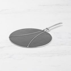 Williams Sonoma Stainless-Steel Odor Absorbing Splatter Screen with Folding Handle