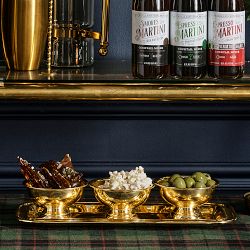 Heirloom Gold Condiment Tray &amp; Bowl