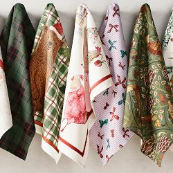 Green Tartan Towels, Set of 2