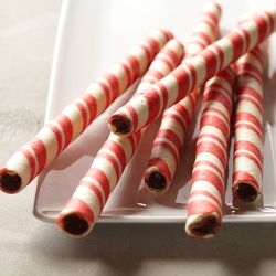 Williams Sonoma Chocolate Peppermint Rolled Wafers
