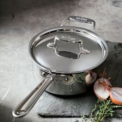 All-Clad D5® Polished Stainless-Steel Saucepan