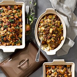 Le Creuset Heritage Stoneware Oval Covered Casserole, 4-Qt