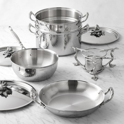 Ruffoni Opus Prima Hammered Stainless-Steel 8-Piece Cookware Set Simolary simolary.com 14