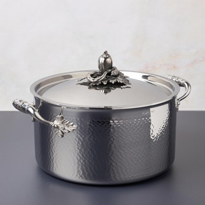 Ruffoni Opus Prima Hammered Stainless-Steel 8-Piece Cookware Set Simolary simolary.com 18