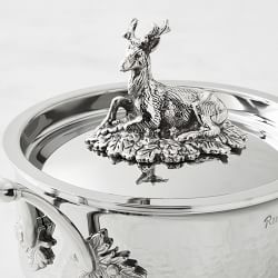 Ruffoni Opus Prima Stainless-Steel Saucepan with Stag Knob, 2-Qt