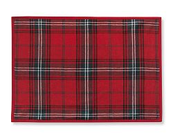 Red Tartan Placemats, Set of 4