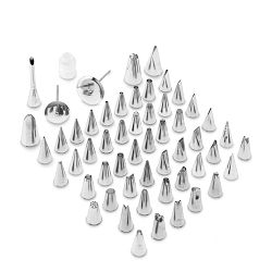 Ateco Stainless-Steel Decorating Tips and Storage Case, Set of 55