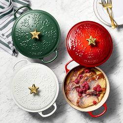 Le Creuset Signature Enameled Cast Iron Holiday Tree Round Dutch Oven, 4.5-Qt