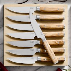 Williams Sonoma Steakhouse Steak Knives, Olivewood, Set of 8