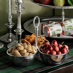 Heirloom Silver Triple Condiment Bowls