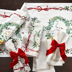 12 Days of Christmas Ribbon Napkin, Set of 4