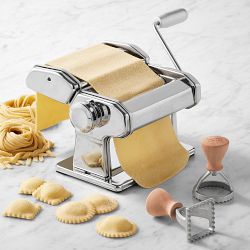 Marcato Chrome Pasta Machine & Ravioli Stamp Set