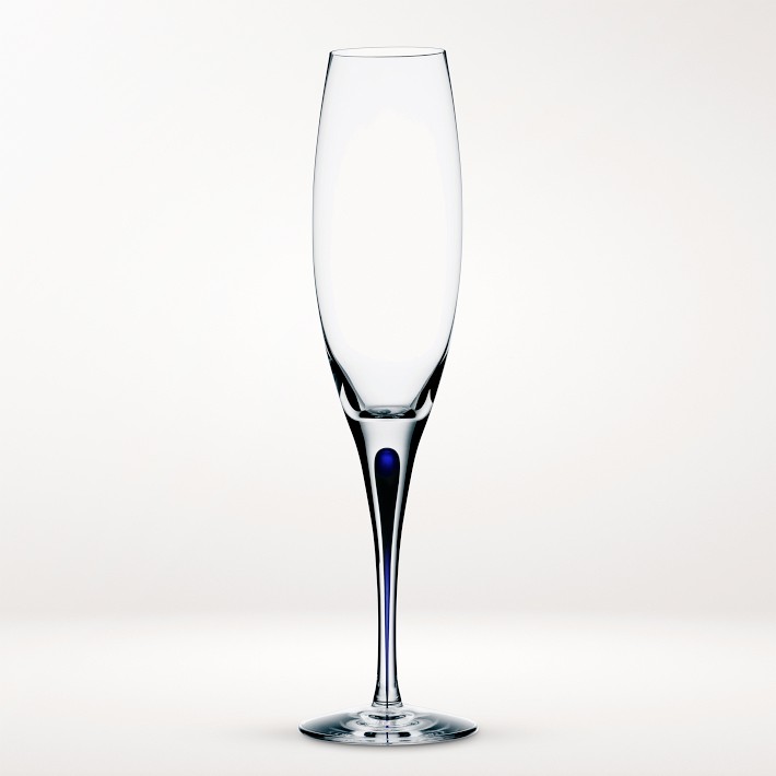 Orrefors Intermezzo Blue Champagne Flute