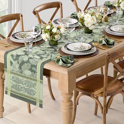 Woodland Pinecone Jacquard Runner, 16" X 108"