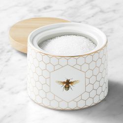 Honeycomb Porcelain Salt Cellar