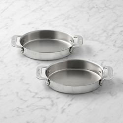 All-Clad Stainless-Steel Mini Oval Bakers, Set of 2