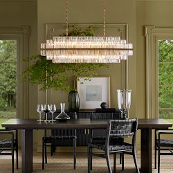 Vienna Linear Crystal Chandelier
