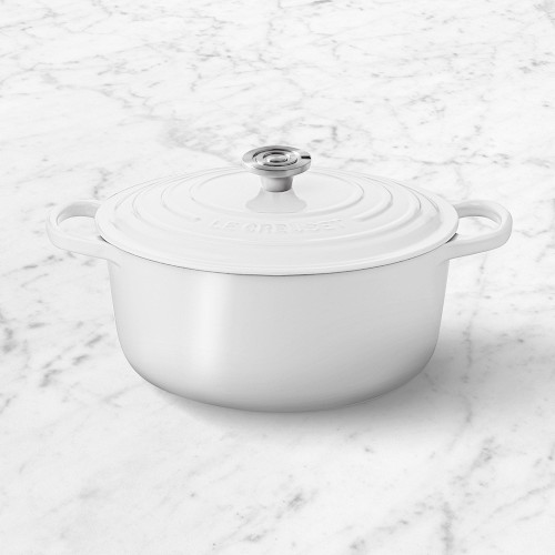 Le Creuset Signature Enameled Cast Iron Round Dutch Oven, 5.5-Qt, White