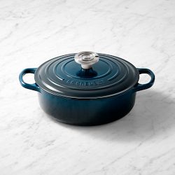 Le Creuset Signature Enameled Cast Iron Round Wide Oven, 3.5-Qt, Nuit